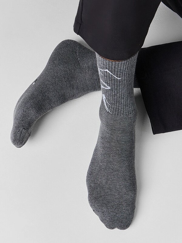 MARK FORMELLE Мужские носки 586753 140K-3349 т.серый меланж