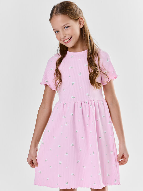 MARK FORMELLE Платье 586756 157864 цветочки на розовом