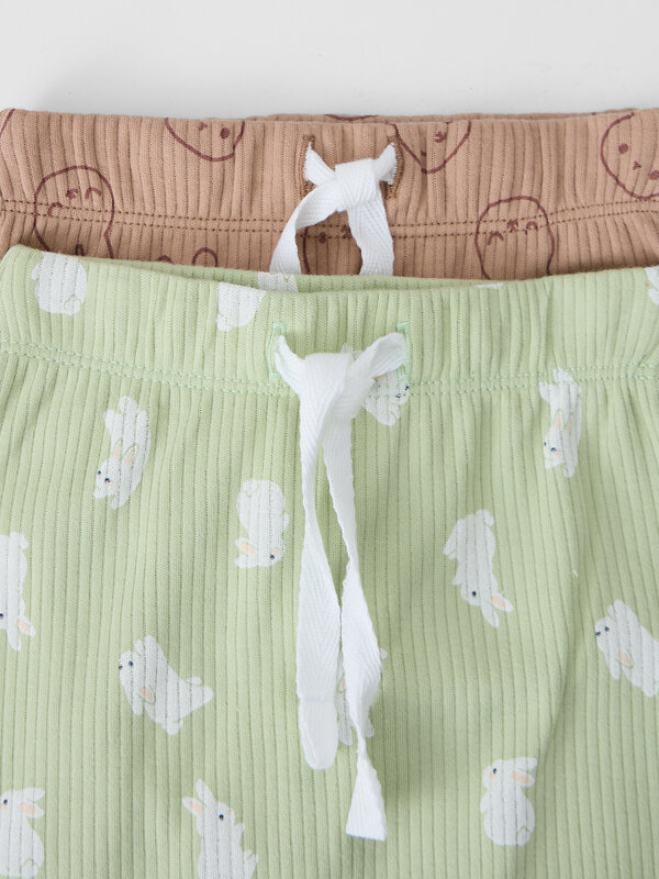 MARK FORMELLE Ползунки 586764 85118-2 зайки на бежевом +зайчата на св.зеленом