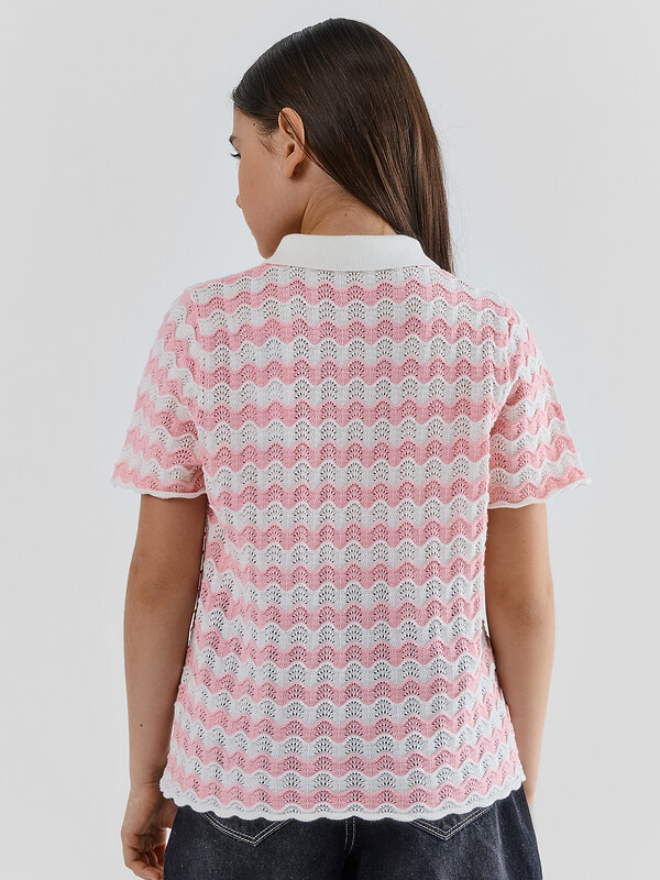 MARK FORMELLE Поло 586767 127999 бело -розовая волна