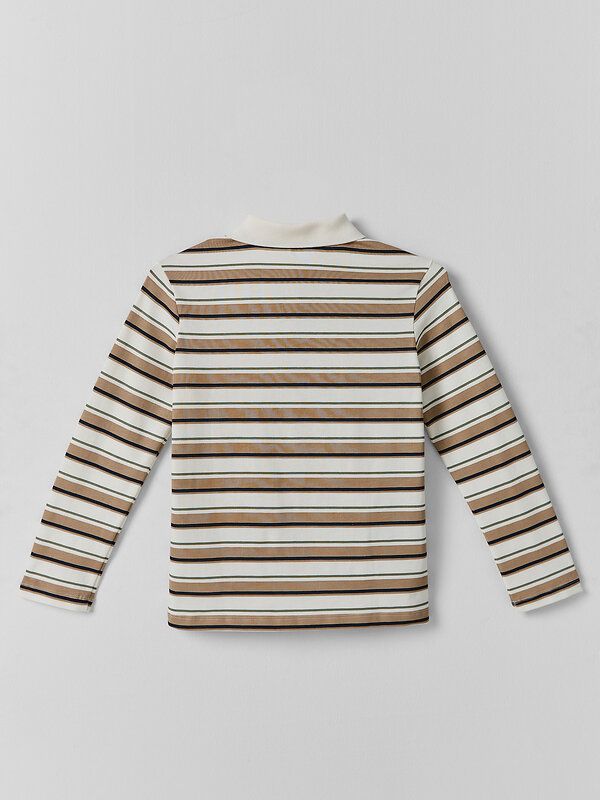 MARK FORMELLE Поло 586769 123493 бежевая полоска на св.молочном