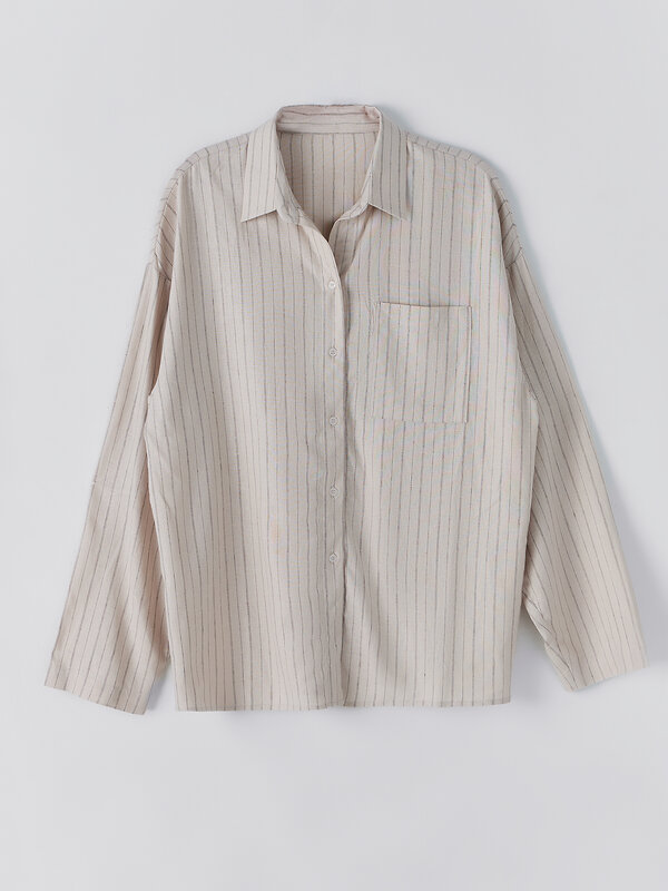 MARK FORMELLE Рубашка 586772 502985-1 полоска на бежевом