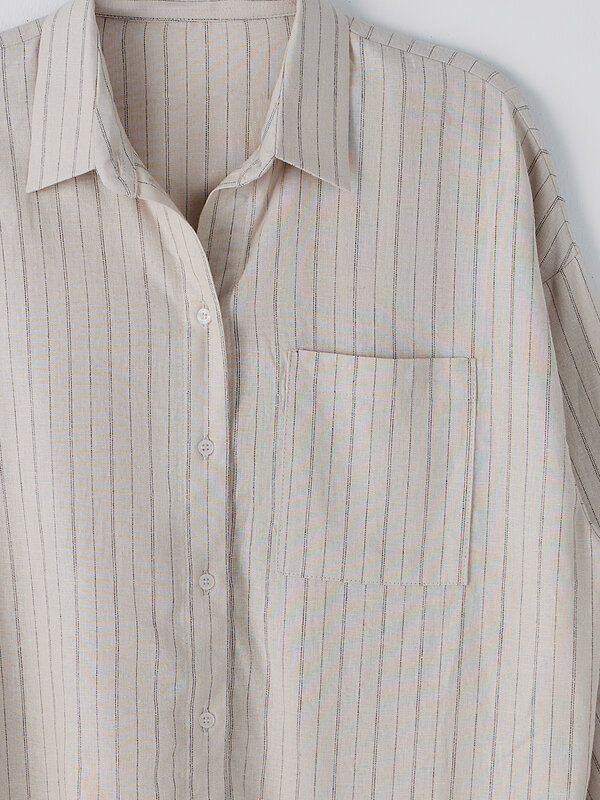 MARK FORMELLE Рубашка 586772 502985-1 полоска на бежевом