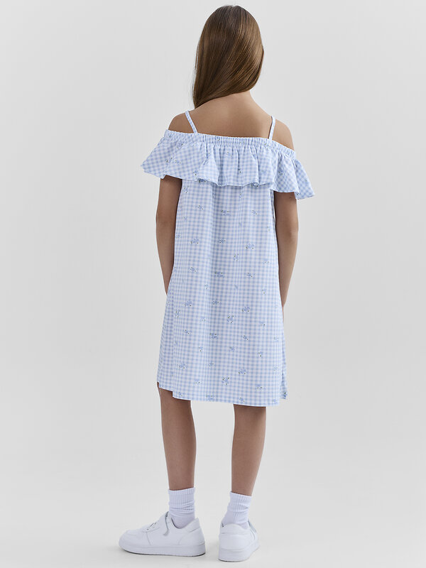 MARK FORMELLE Сарафан 586774 177732 цветы на голубой клетке