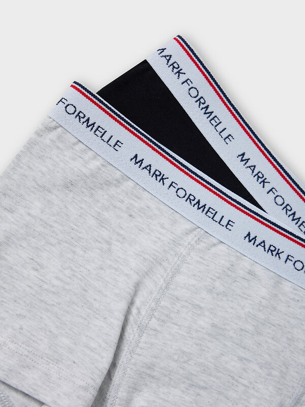 MARK FORMELLE Трусы 586800 413354-2 серый меланж+черный