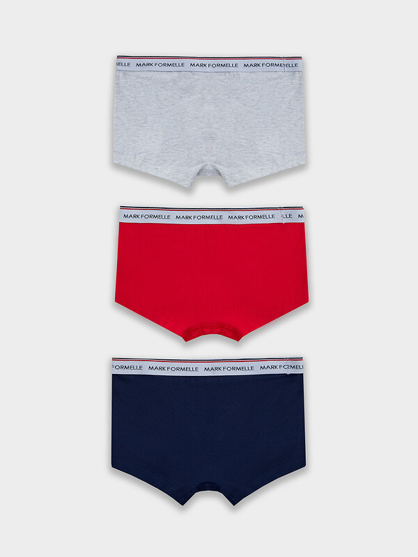 MARK FORMELLE Трусы 586805 413354-3 море +серый меланж+огненный красный