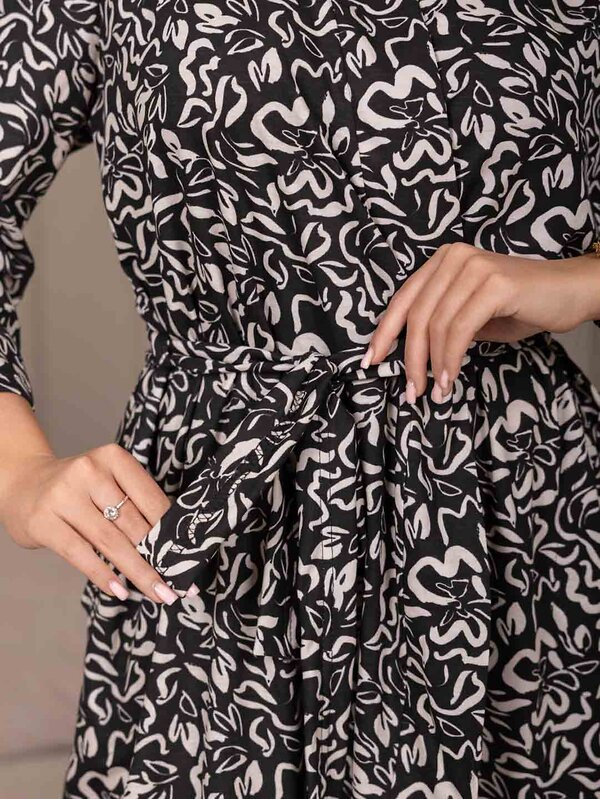 Текс-плюс Халат 586811 00-00247366 Черный, бежевый