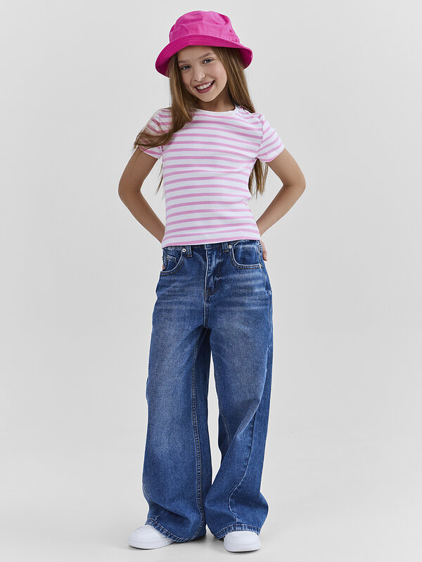 MARK FORMELLE Футболка 586872 117912 розовая полоска на белом