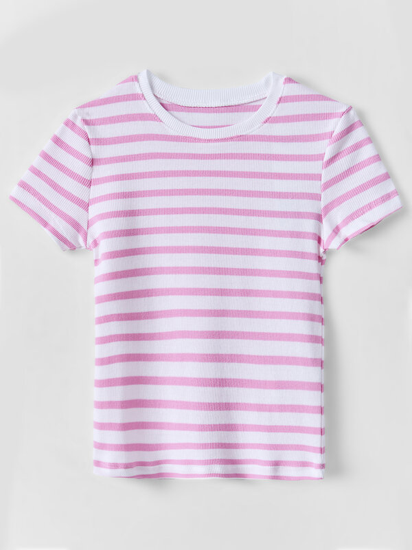 MARK FORMELLE Футболка 586872 117912 розовая полоска на белом