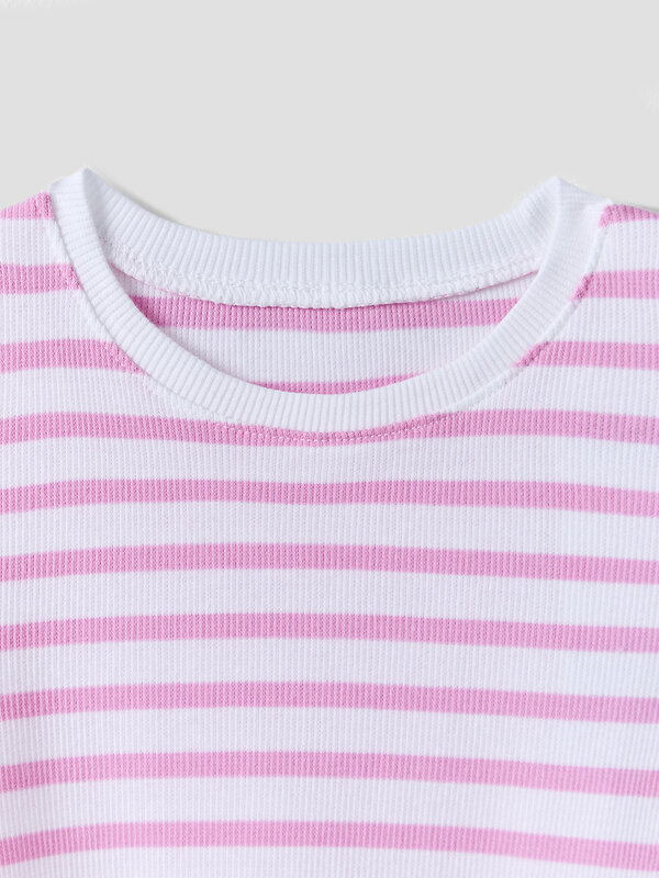 MARK FORMELLE Футболка 586872 117912 розовая полоска на белом