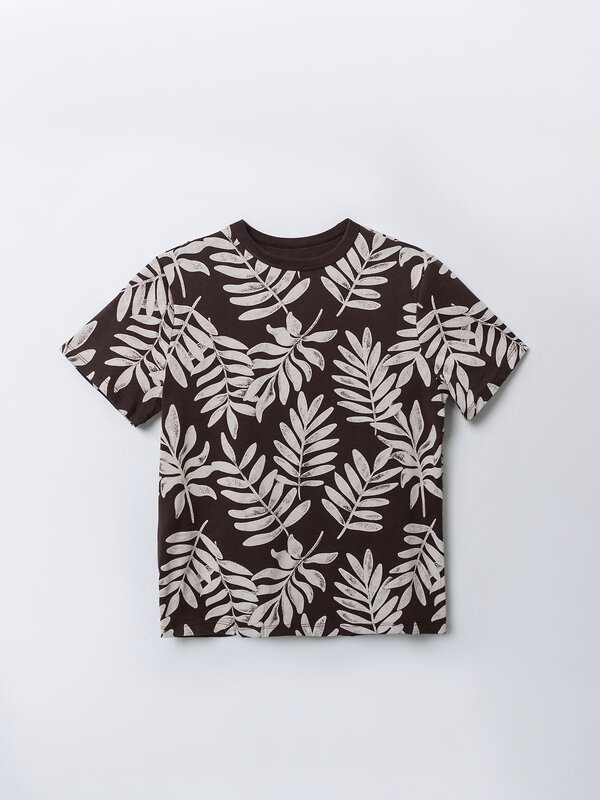 MARK FORMELLE Футболка 586875 113397 листья на шоколадном