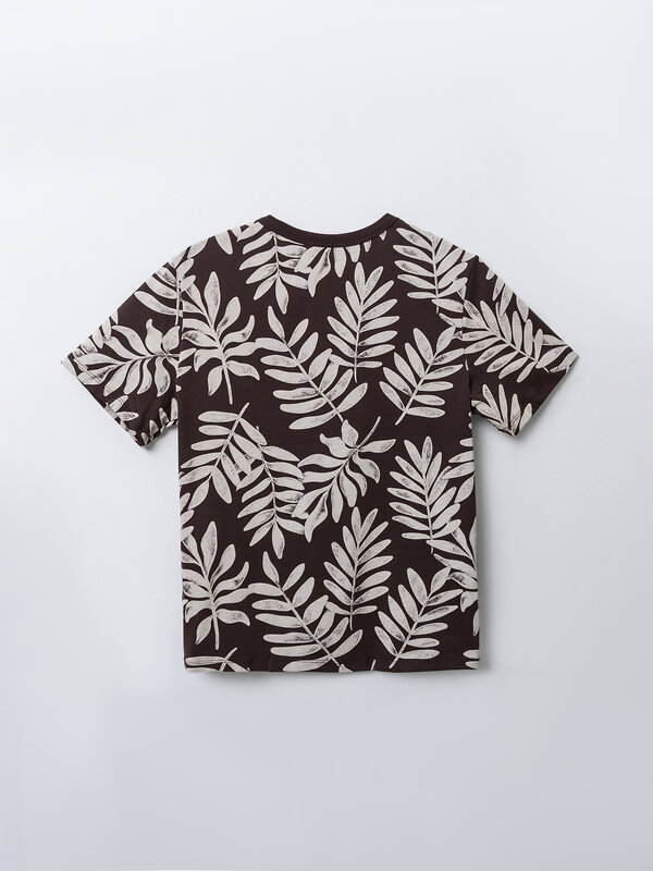 MARK FORMELLE Футболка 586875 113397 листья на шоколадном
