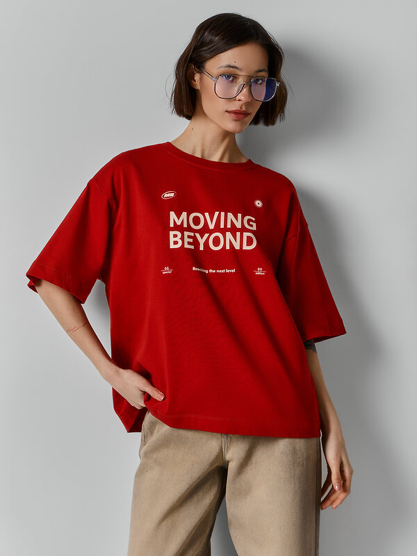 MARK FORMELLE Футболка 586884 112950 красная лава +печать