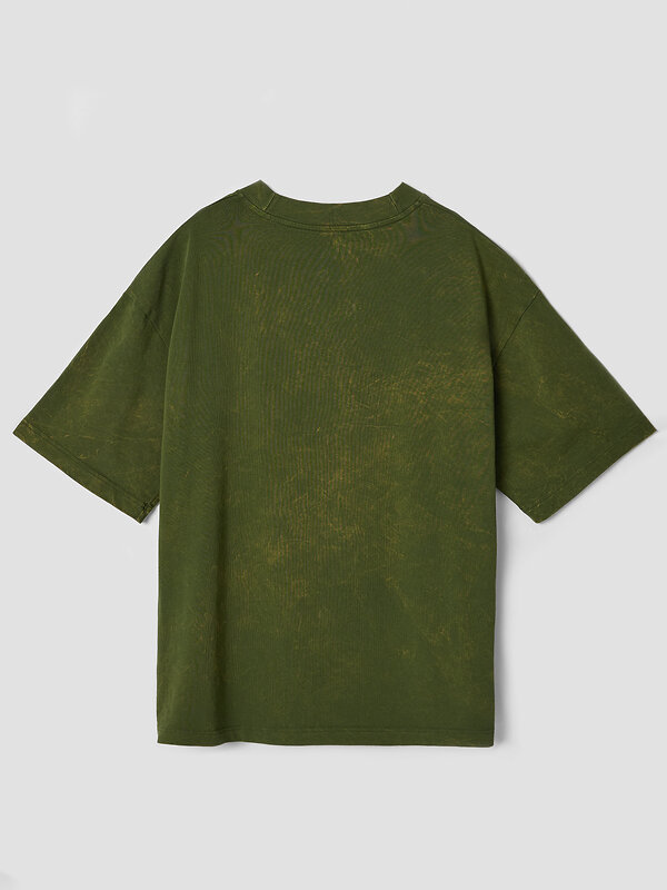 MARK FORMELLE Футболка 586891 111883 ACID WASH т.зеленый +печать