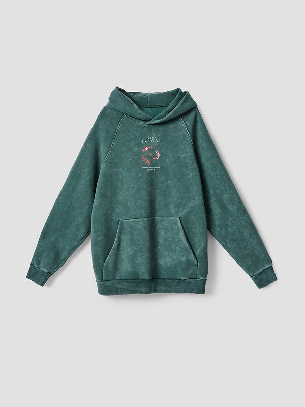 MARK FORMELLE Худи 586898 121825 ACID WASH травяной +печать