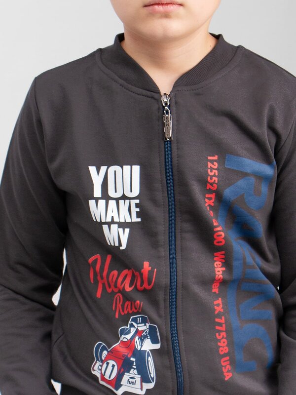 Bonito Бомбер 587058 BK1400B темно-серый