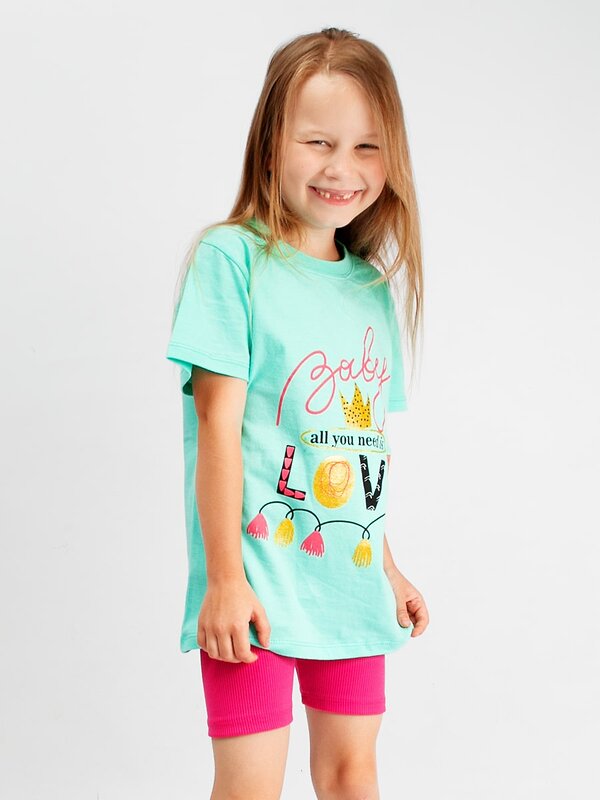 Bonito Футболка 587180 BK0002D-2 мятный-оранжевый