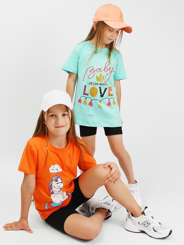 Bonito Футболка 587180 BK0002D-2 мятный-оранжевый