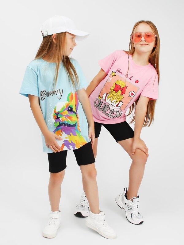 Bonito Футболка 587181 BK0002D-2 розовый-голубой