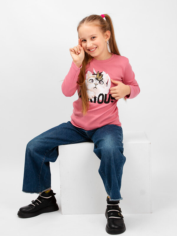 Bonito Лонгслив 587270 BK0467D темно-розовый