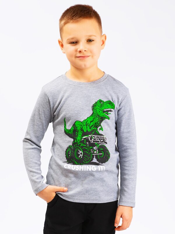 Bonito Лонгслив 587292 BK0467M серый меланж