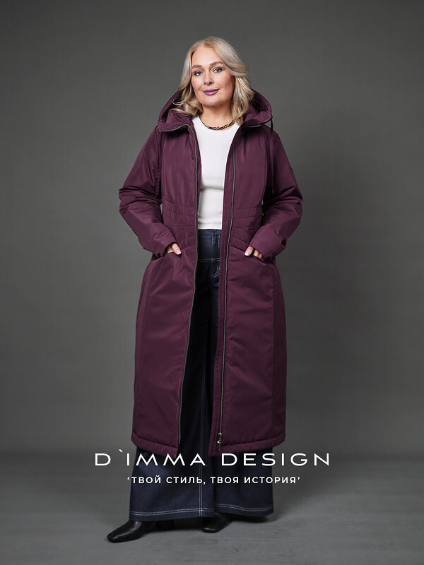 DIMMA Пальто 587347 2670 Бордовый