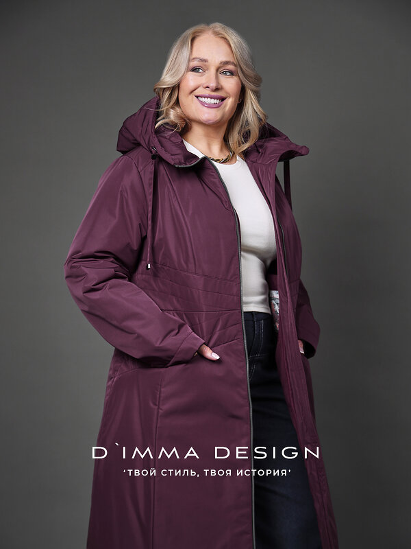 DIMMA Пальто 587347 2670 Бордовый