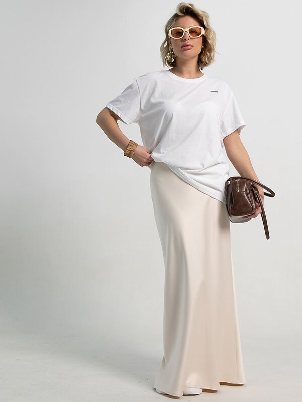 LT Collection Юбка 587364 Ю15382-25М молочный