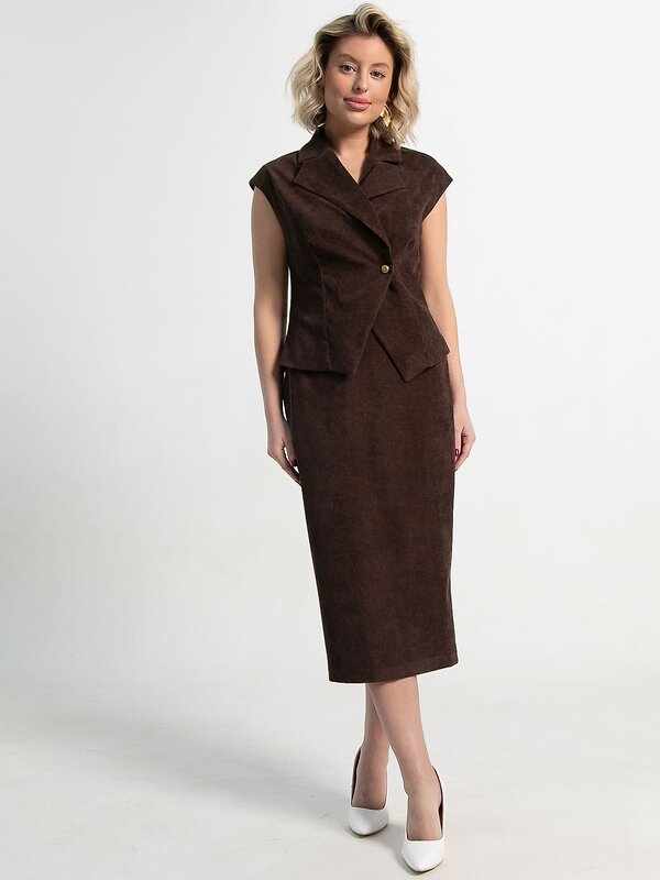 LT Collection Юбка 587365 Ю15361-10М коричневый 