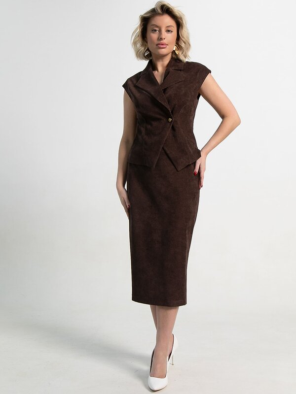 LT Collection Юбка 587365 Ю15361-10М коричневый 