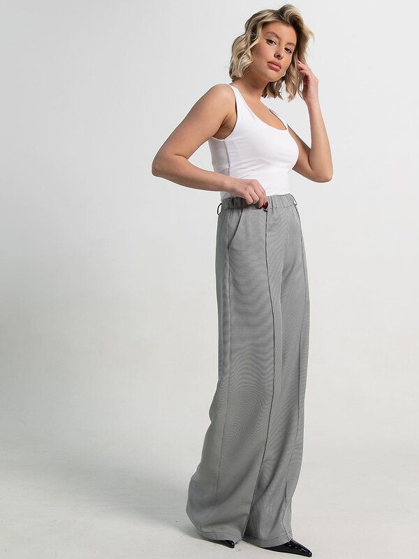 LT Collection Брюки 587366 Б15381-1М черный/серый