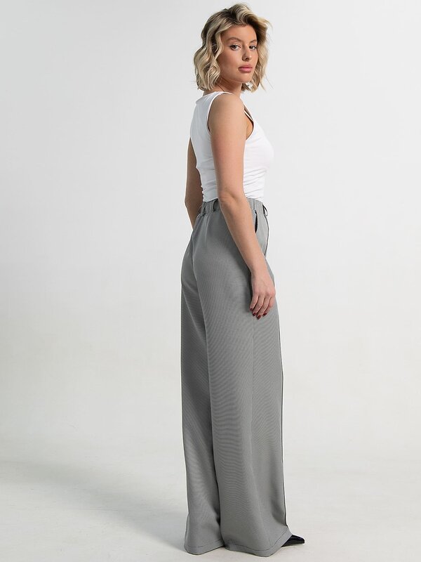 LT Collection Брюки 587366 Б15381-1М черный/серый