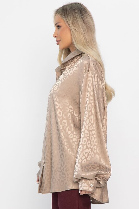 LT Collection Рубашка 587367 Б15352-7М бежевый