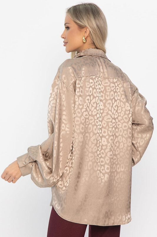 LT Collection Рубашка 587367 Б15352-7М бежевый