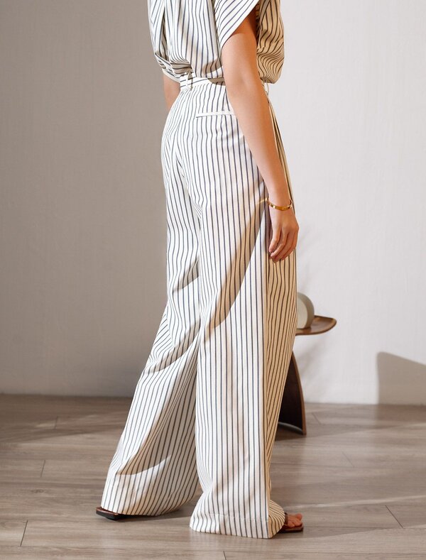 VILATTE Брюки 587374 D24.298 молочный-синий