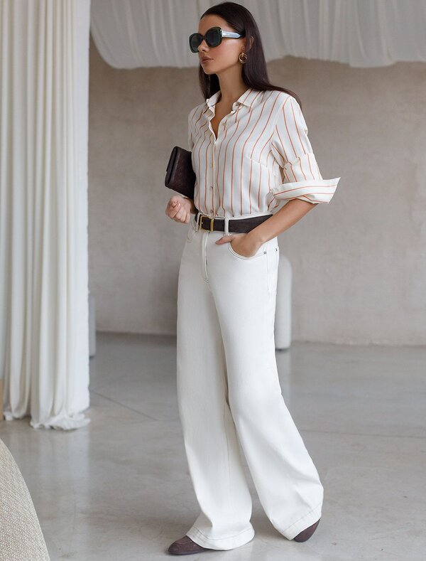 VILATTE Блузка 587385 D29.300 молочно-коралловый