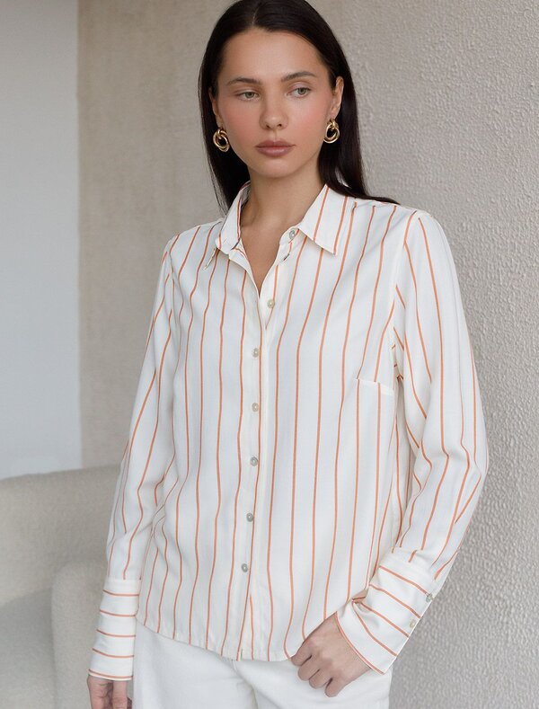 VILATTE Блузка 587385 D29.300 молочно-коралловый