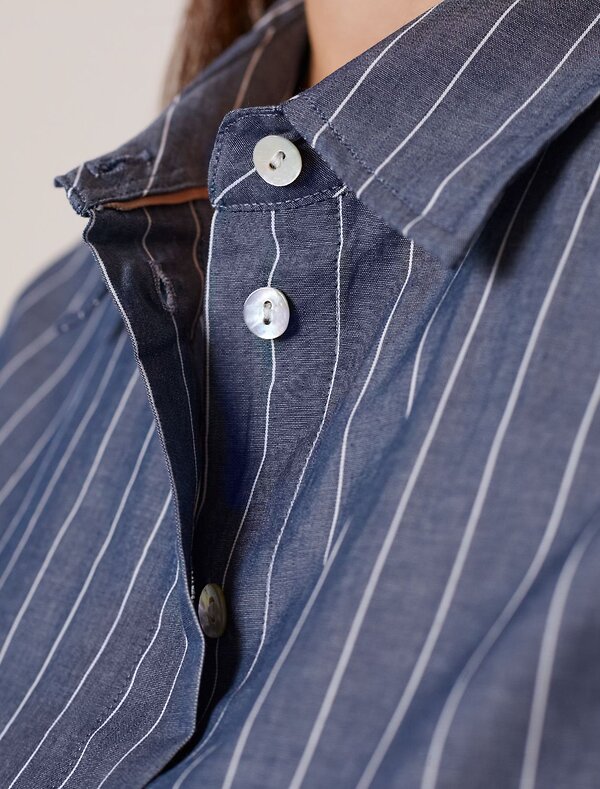 VILATTE Блузка 587386 D29.300 серо-синий