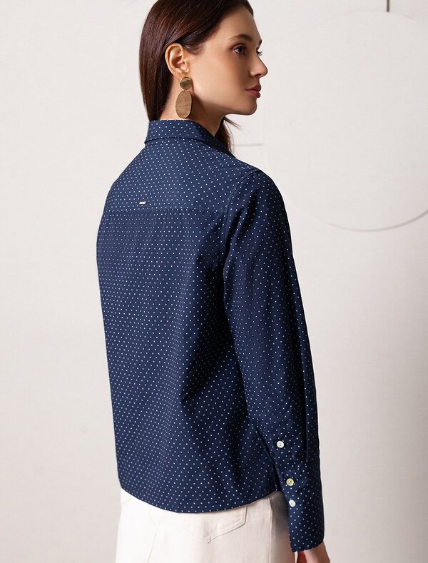 VILATTE Блузка 587387 D29.300 темно-синий