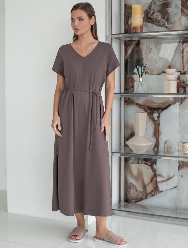 VILATTE Платье 587398 D42.122 кофейный