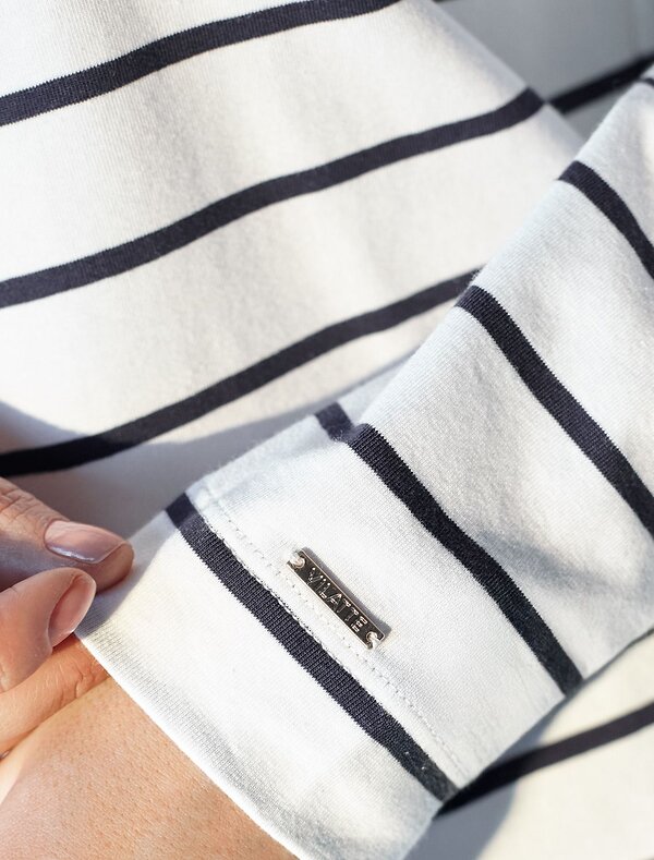 VILATTE Джемпер 587408 D49.148 белый-т.синий_цветок