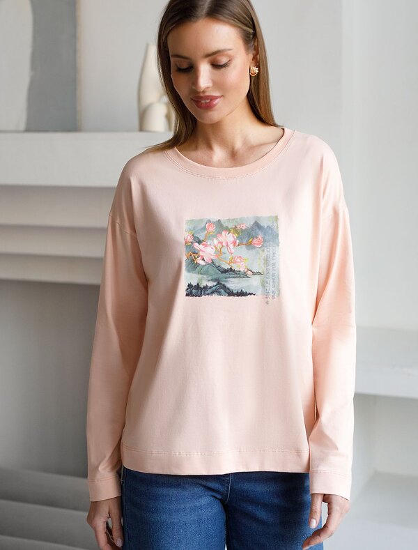 VILATTE Джемпер 587411 D49.148 пудра_пейзаж