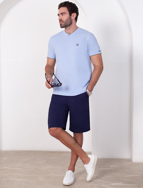 VILATTE Футболка 587415 U49.056 голубой