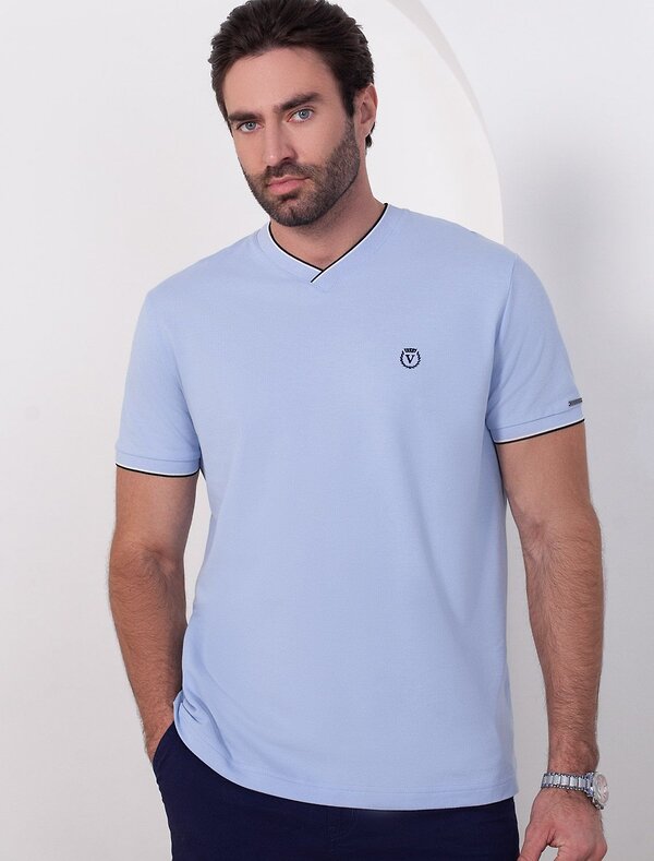 VILATTE Футболка 587415 U49.056 голубой