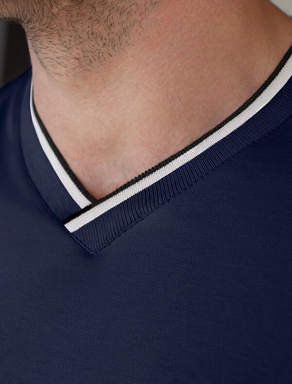 VILATTE Футболка 587419 U49.056 т.синий