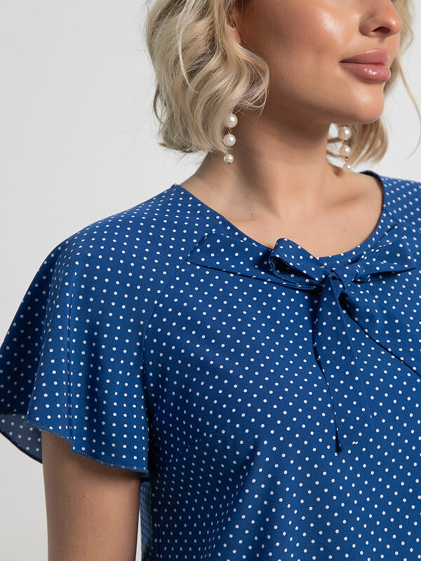 LT Collection Блуза 587428 Б15247-19М синий
