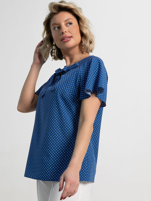 LT Collection Блуза 587428 Б15247-19М синий