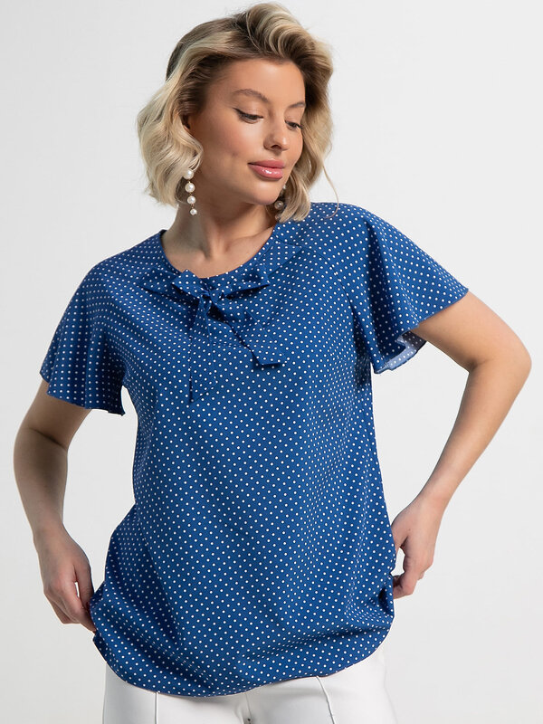 LT Collection Блуза 587428 Б15247-19М синий