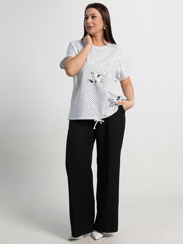 LT Collection Блуза 587429 Б15356-20М белый