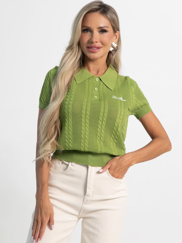 LT Collection Поло 587437 Б15373-7М зеленый